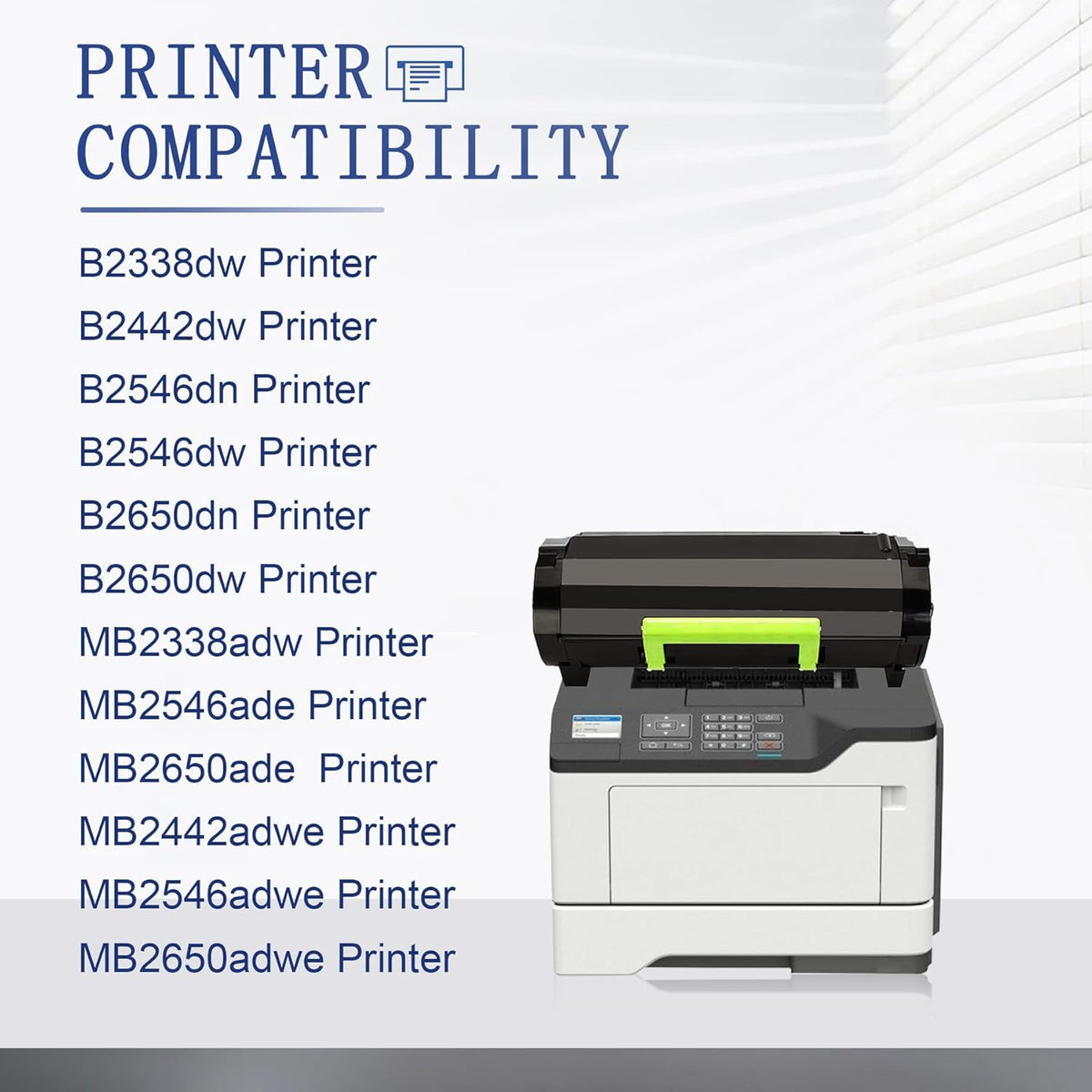 Black Toner Cartridge for Lexmark Printer U950752
