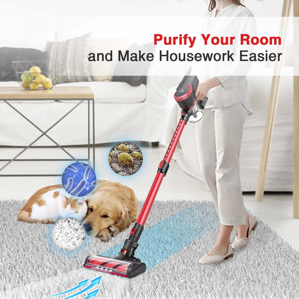 Cordless Stick Vacuum Cleaner 23Kpa B758