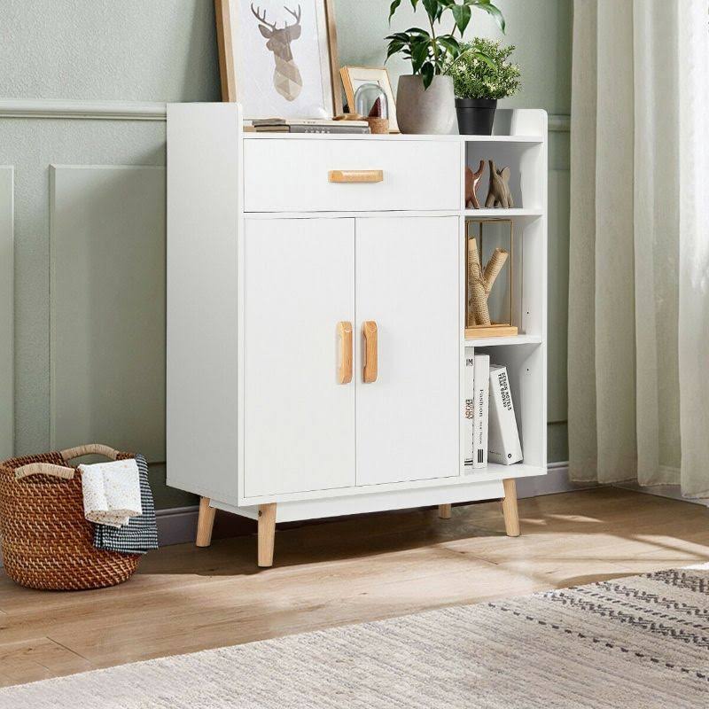 Floor Storage Cabinet Free Standing Cupboard Chest H60412