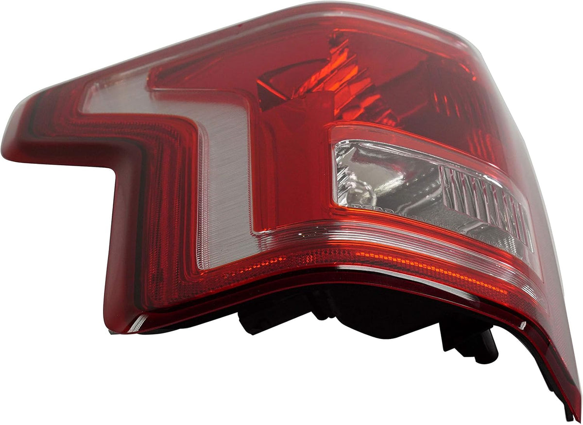 Tail Light Assembly Set of 2 Halogen Clear & Red Lens M175756