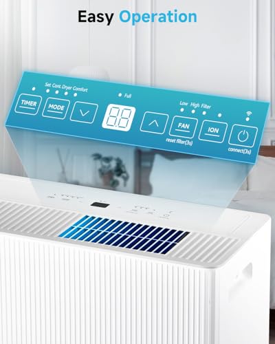 52 Pints Energy Star Dehumidifier with Drain Hose, 0.85 Gal Water Tank M3798
