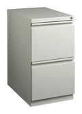 23" Deep 2 Drawer Letter Width Gray Mobile Pedestal File Cabinet R23248