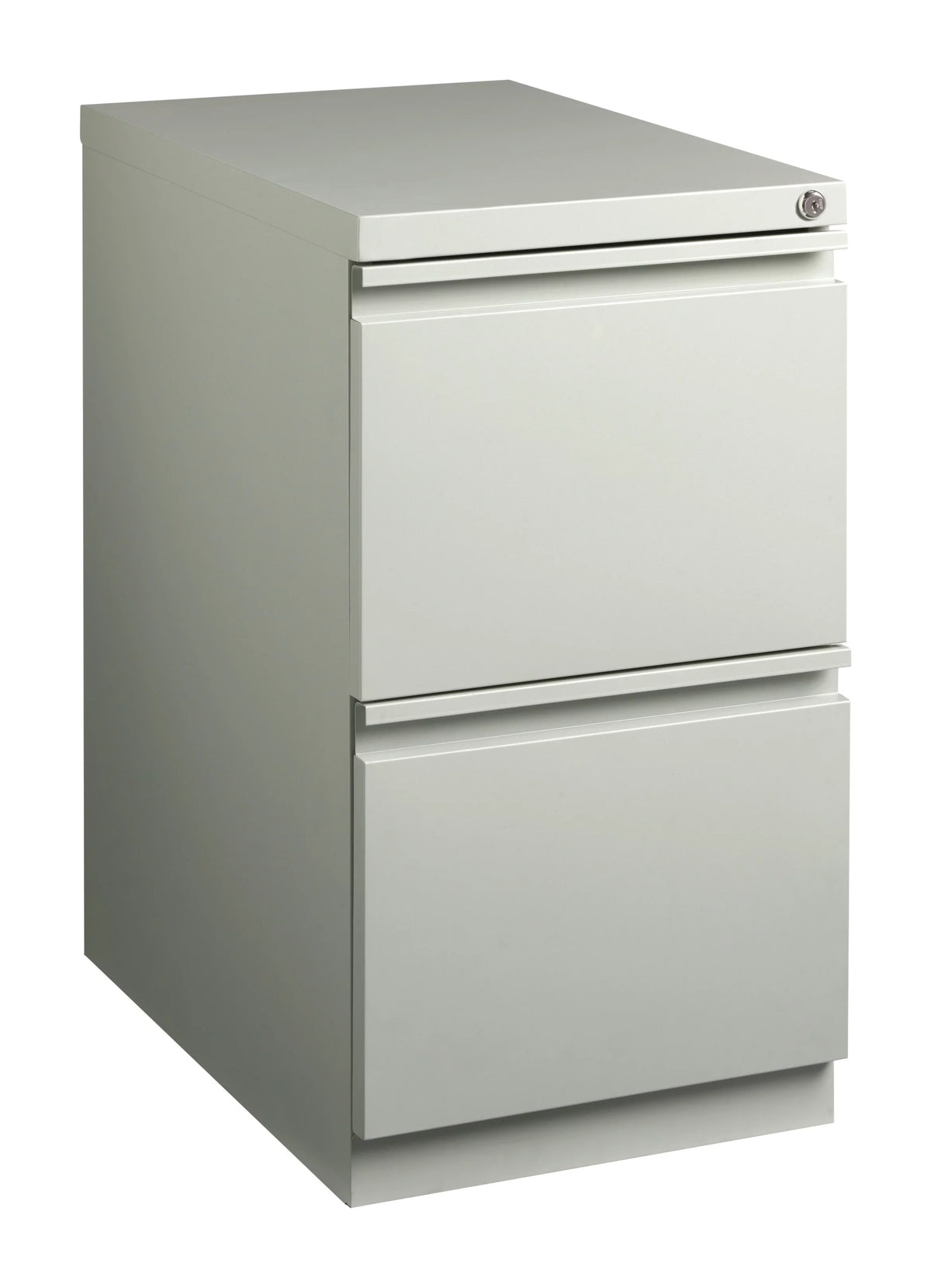 23" Deep 2 Drawer Letter Width Gray Mobile Pedestal File Cabinet R23248