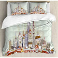 King Red Duvet Cover Set D454