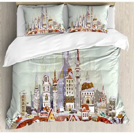 King Red Duvet Cover Set D454