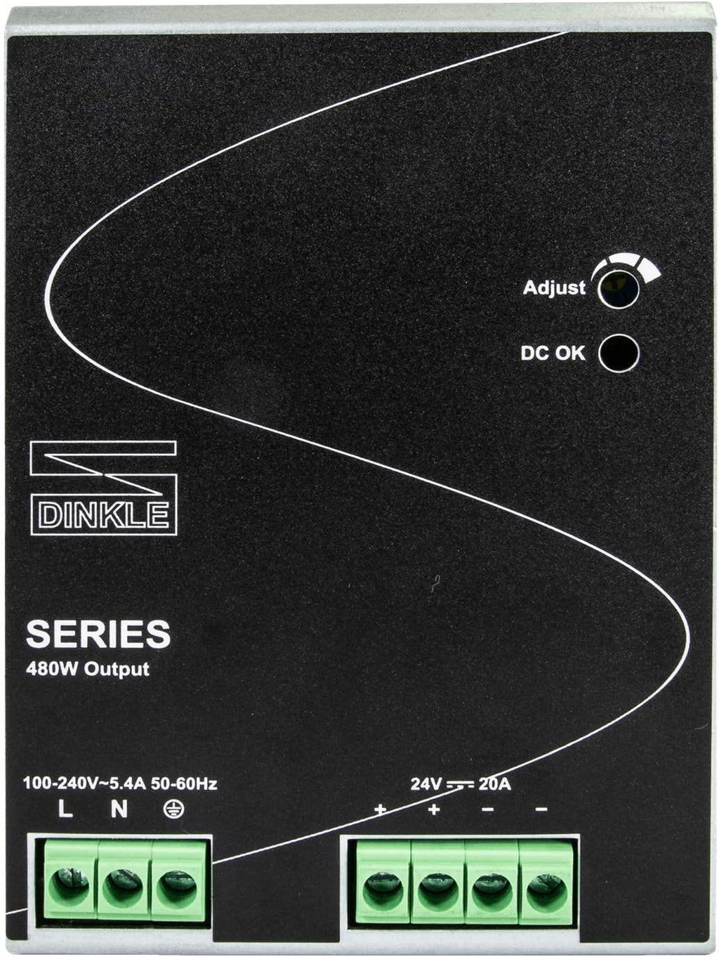 24V DC 120W 5A DIN-Rail Power Supply, Pack of 2 Q481