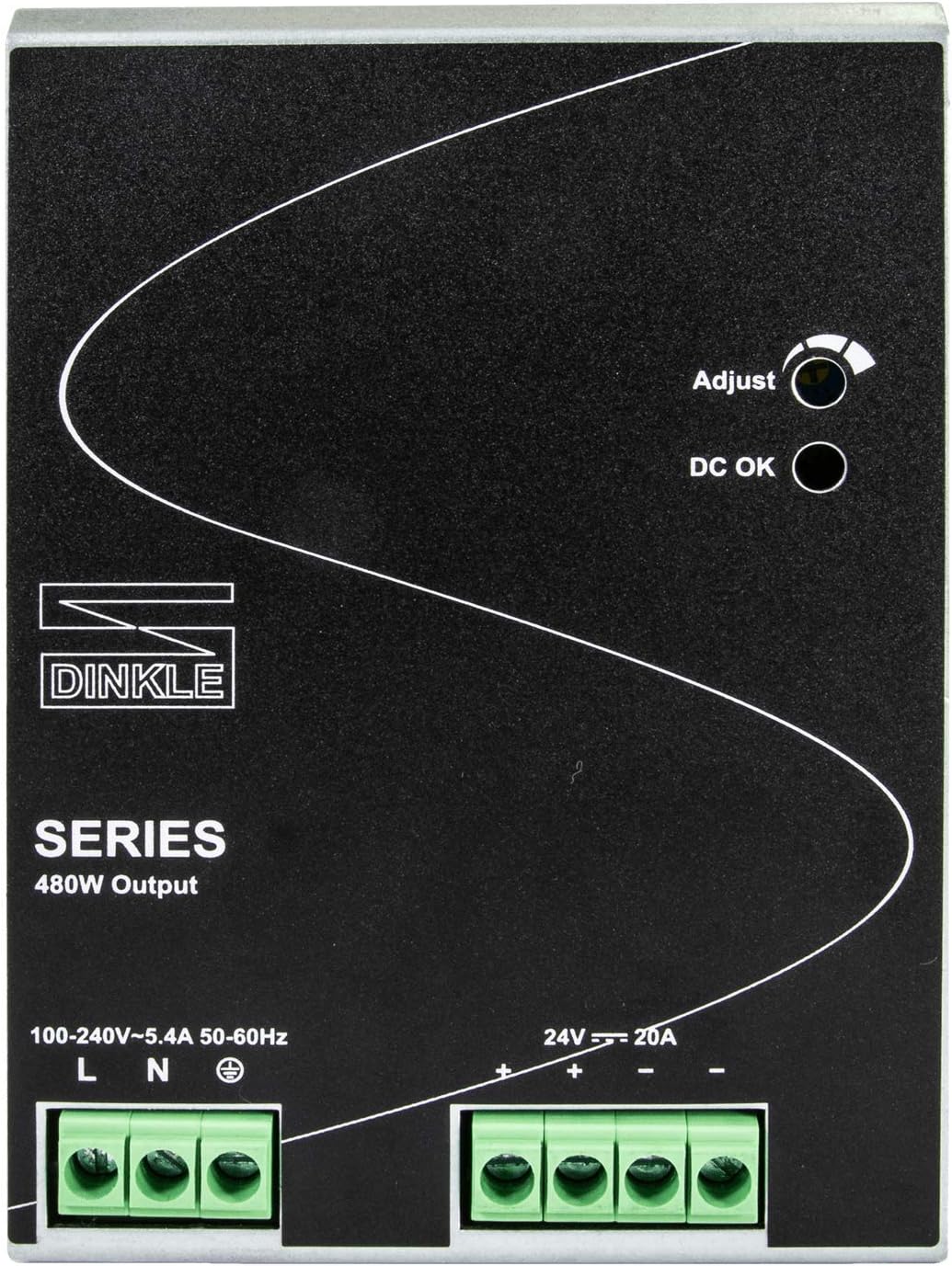 24V DC 120W 5A DIN-Rail Power Supply, Pack of 2 Q481