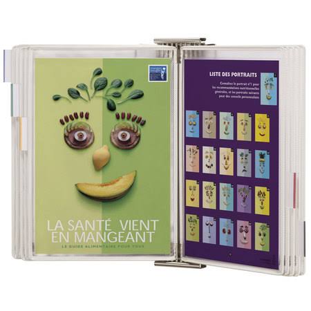 White Wall Reference System with 10 Display Pockets - 20 Sheet Capacity J900327