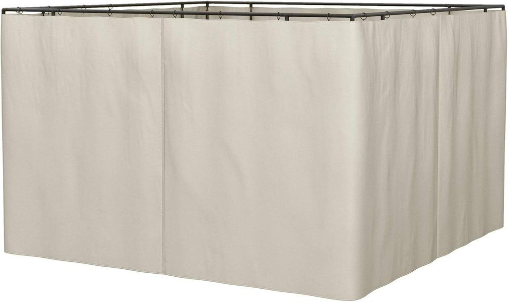 10' x 12' 4 Panel Beige Gazebo Sidewall Set F2198