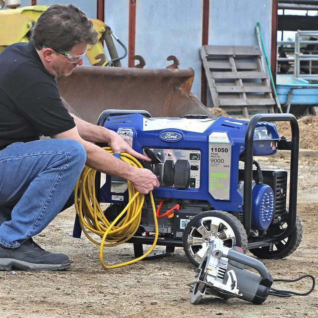 11050W Dual Fuel Portable Electric Start Generator V702167