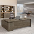 L-Shaped Executive Desk with Reversible Cabinets, Lockable Drawers & Cable Management J8211