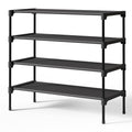 Black Non-Woven Shoe Rack C122418