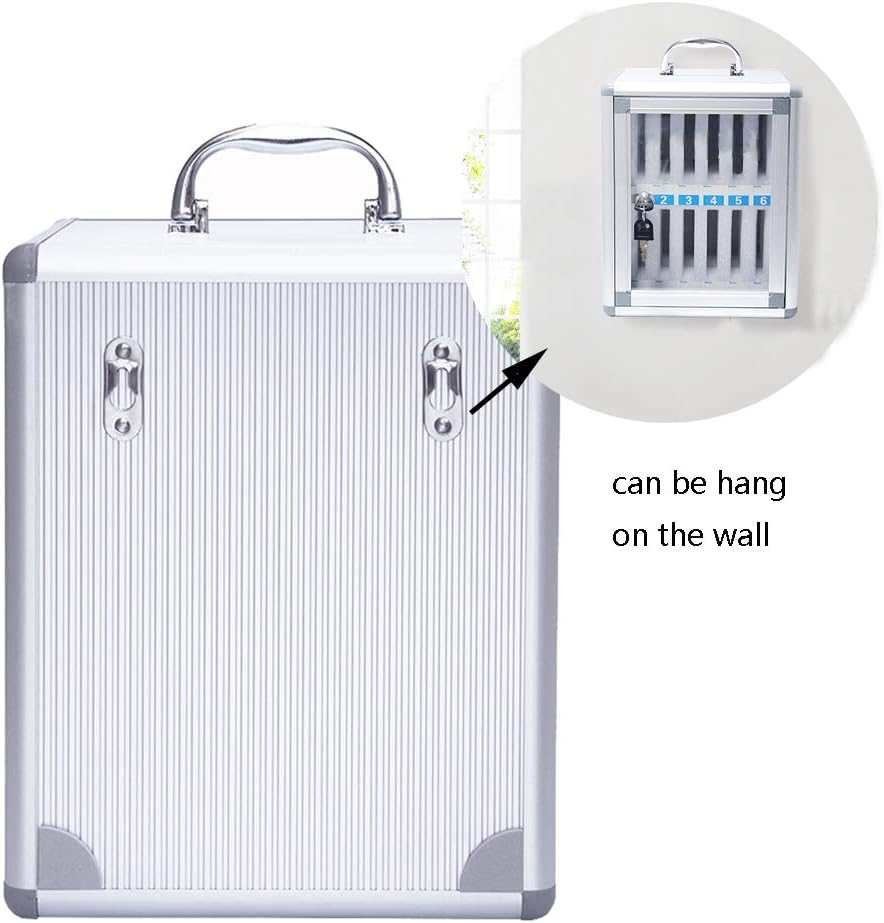 Aluminum Alloy Wall-Mounted Locked Cell Phones Storage Cabinet (36 Slots) F17728