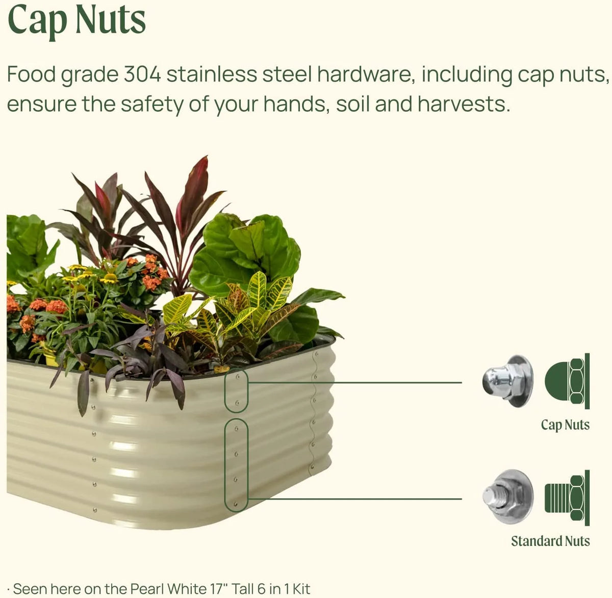 17" Tall 24" Wide Olive Green Gardening S996875