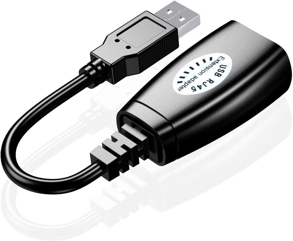 USB RJ45 Extender Over Cat5/Cat5e/Cat6 Cable Connector Adapter 2 Pairs U60011