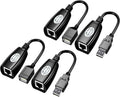 USB RJ45 Extender Over Cat5/Cat5e/Cat6 Cable Connector Adapter 2 Pairs U60011