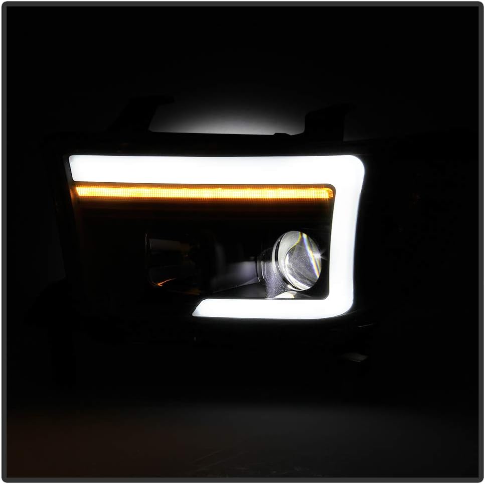 Black LED Projector Headlights W979