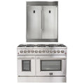 48 Gas Burner Electric Oven Range and 60 Refrigerator D59090