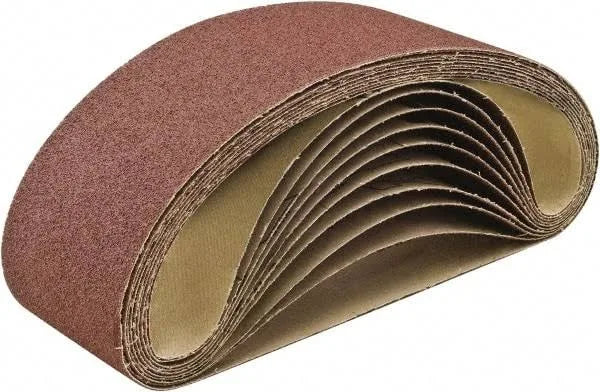 Narrow Abrasive Belt, 3 in W x 132 in L, 50/Medium Q3876