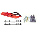 Red XCS Snowmobile Skis Complete Kit X6339