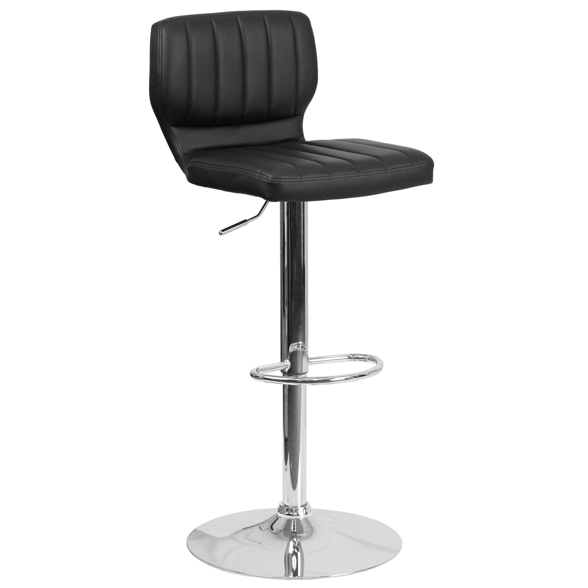 Contemporary Vinyl Adjustable Height Barstool R998