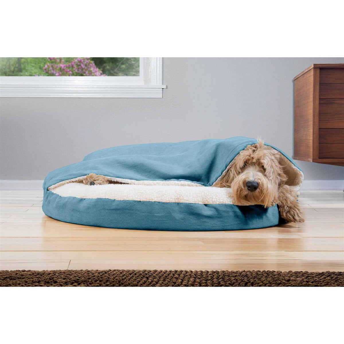 Faux Sheepskin Orthopedic Pet Dog Bed L3118
