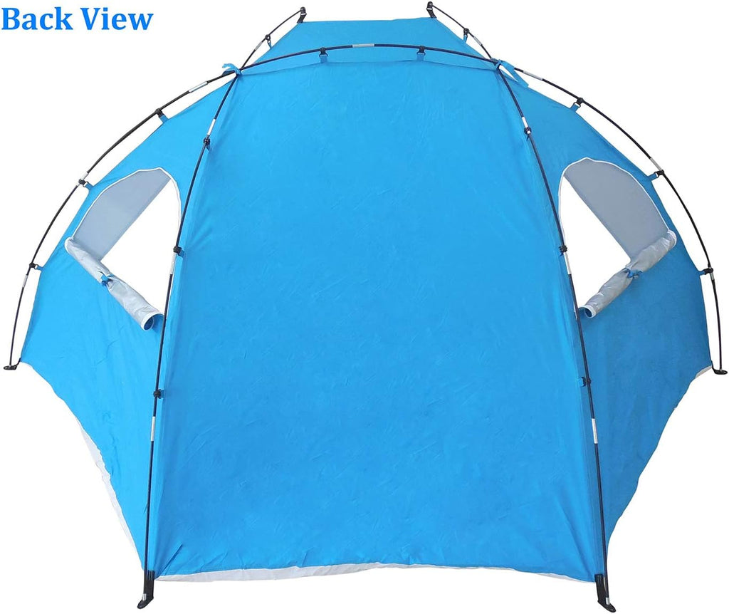 Portable Sun Shelter Beach Tent, 9ft Large Tent, UV Protection, Blue A437474
