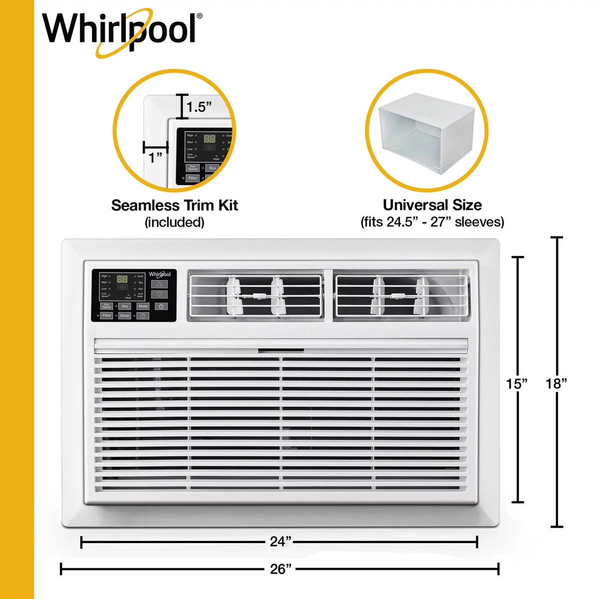 12,000 BTU 230-Volt Through-the-Wall Air Conditioner with Remote Control B695153