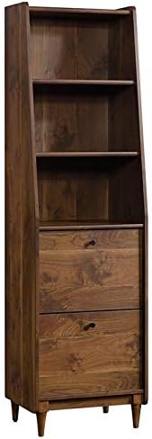 Vintage Wood 3 Shelf Bookcase with File Drawer C70987