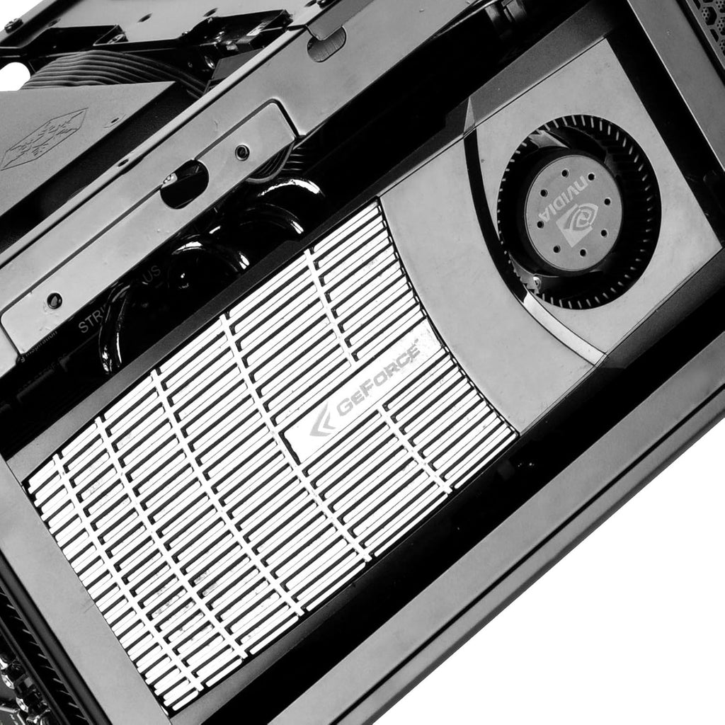Black Ultra Compact Mini-ITX Computer Case with Mesh Front Panel B45239