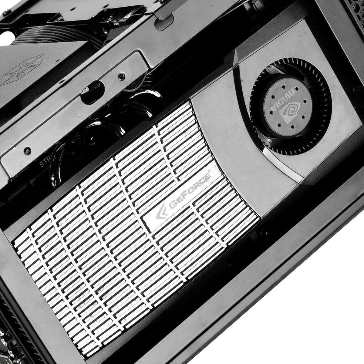 Black Ultra Compact Mini-ITX Computer Case with Mesh Front Panel B45239