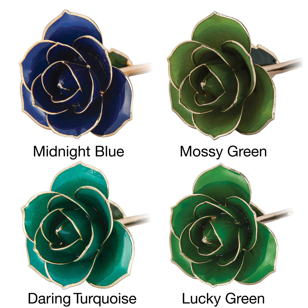 24K Gold Dipped Laquered Rose R6638