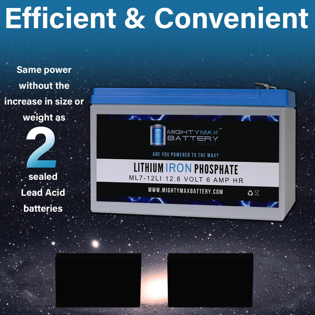 12V 7AH Lithium Replacement Battery A6467