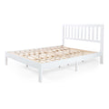 White Acacia Wood Queen Bed J571739