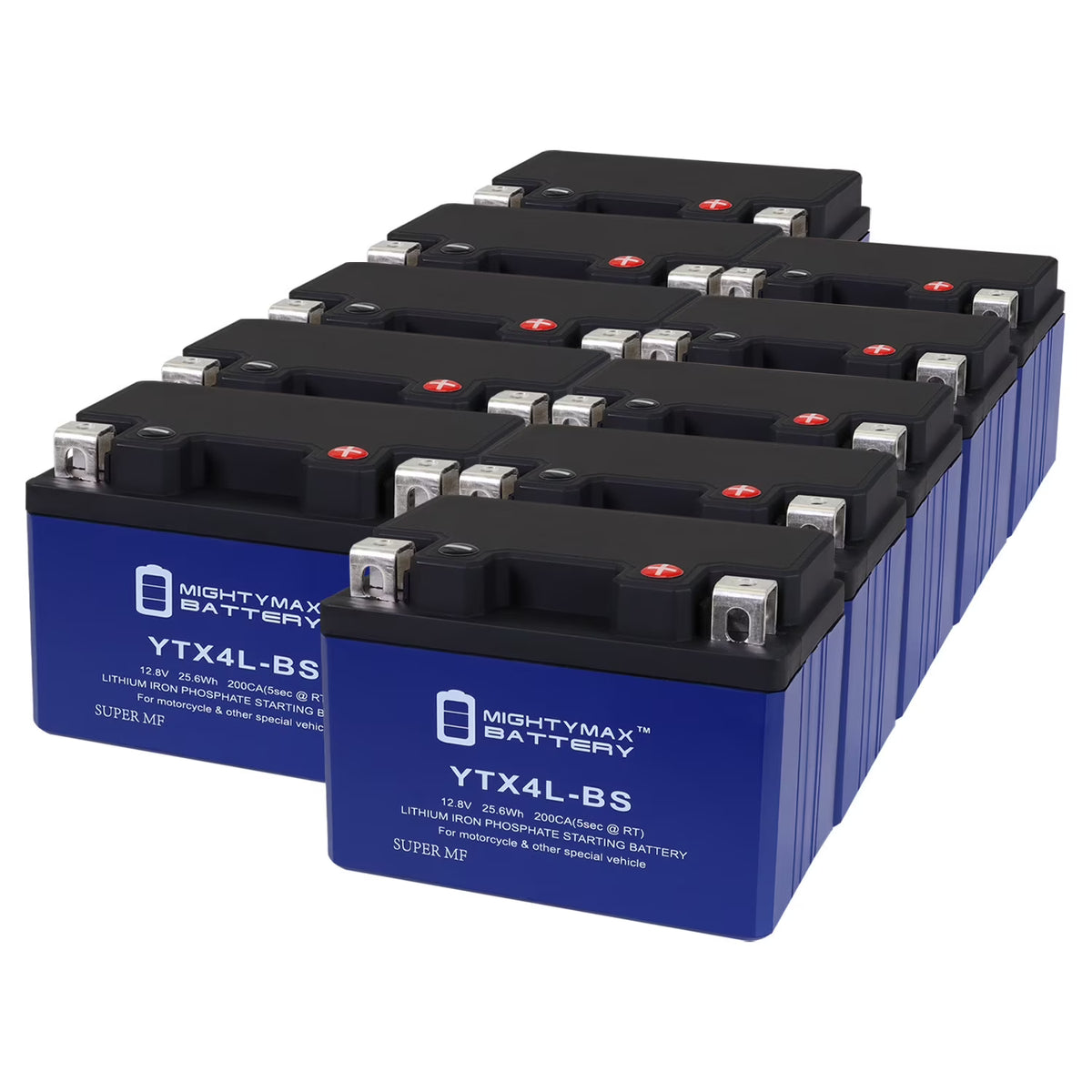 10 Pack Lithium Replacement Battery for Honda Scooters L756766