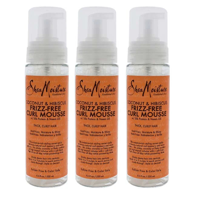 Frizz-Free Curl Mousse, 7.5 oz, Pack of 3 C62460