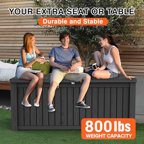 Gray UV Resistant Outdoor Storage Box X401