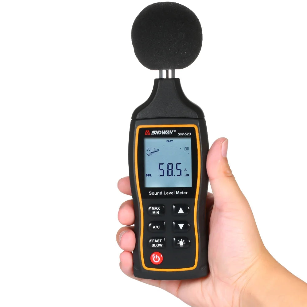 High Accuracy LCD Digital Sound Level Meter 30-130dB W56716