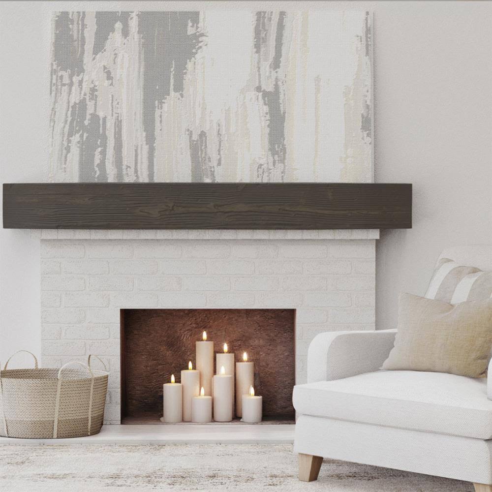 Sandblasted Faux Wood Fireplace Mantel K1356