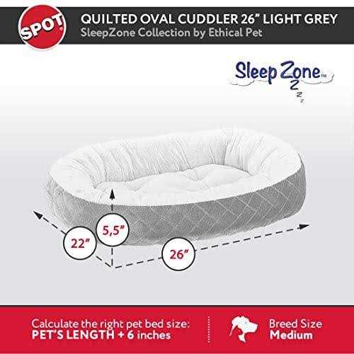 Quilted Oval Cuddler Pet Bed F263