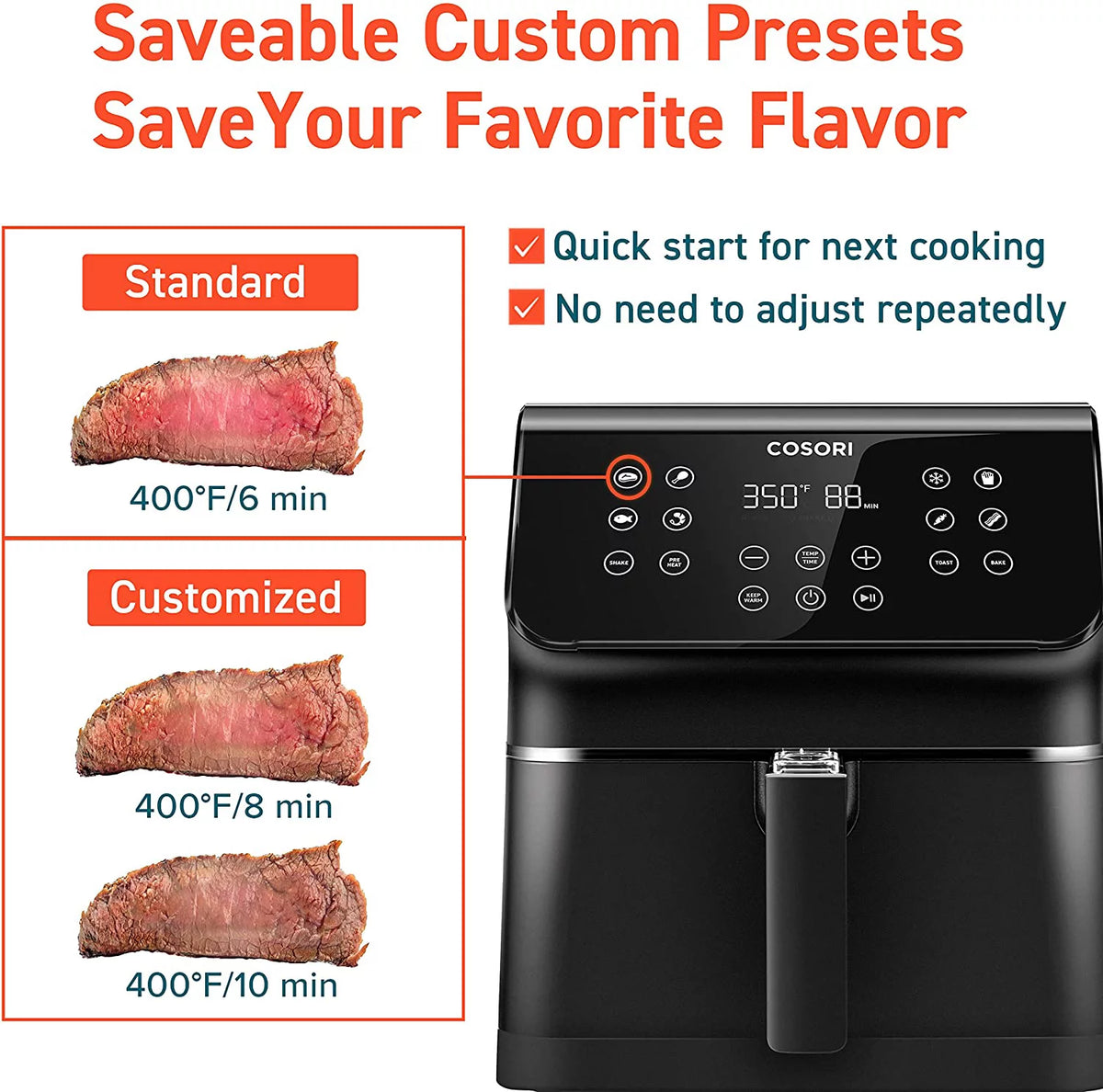 Black 5.8 QT Air Fryer V468848