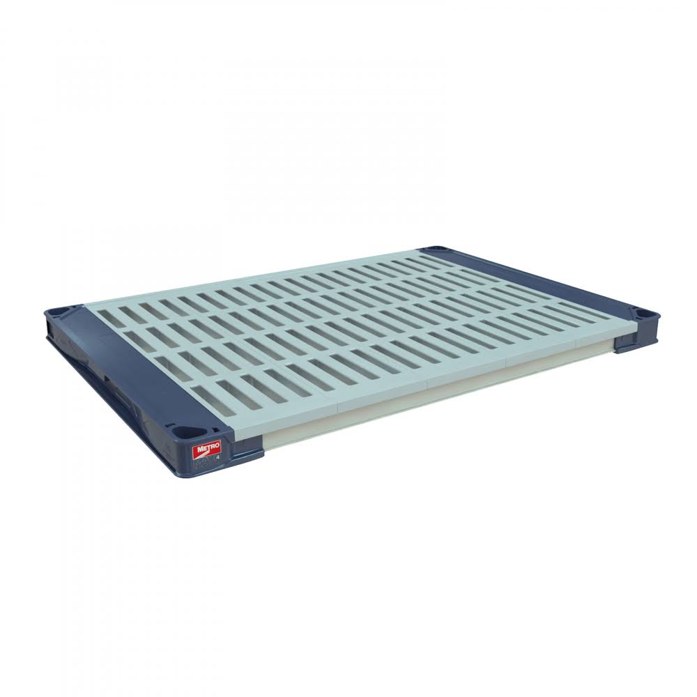 Blue Polymer Louvered Shelf G9479