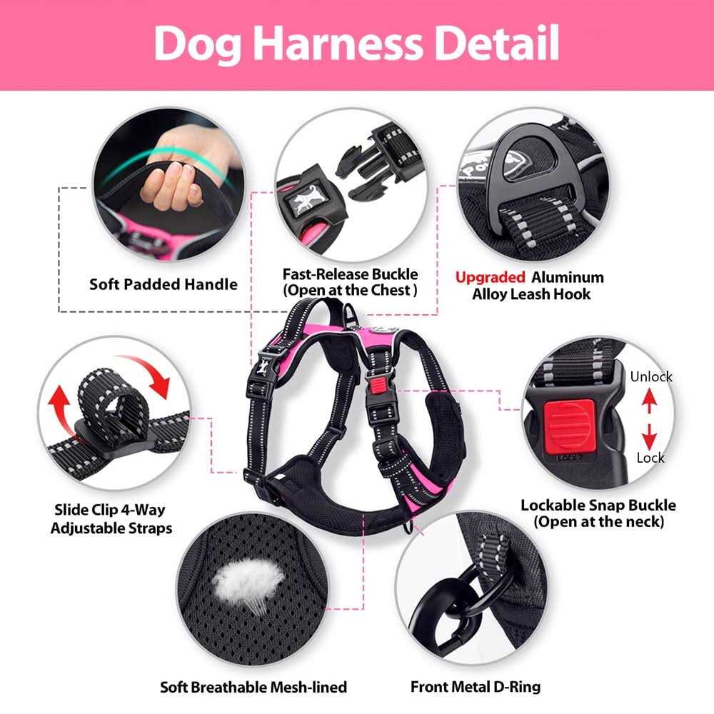 No Pull Reflective Dog Harness C163864