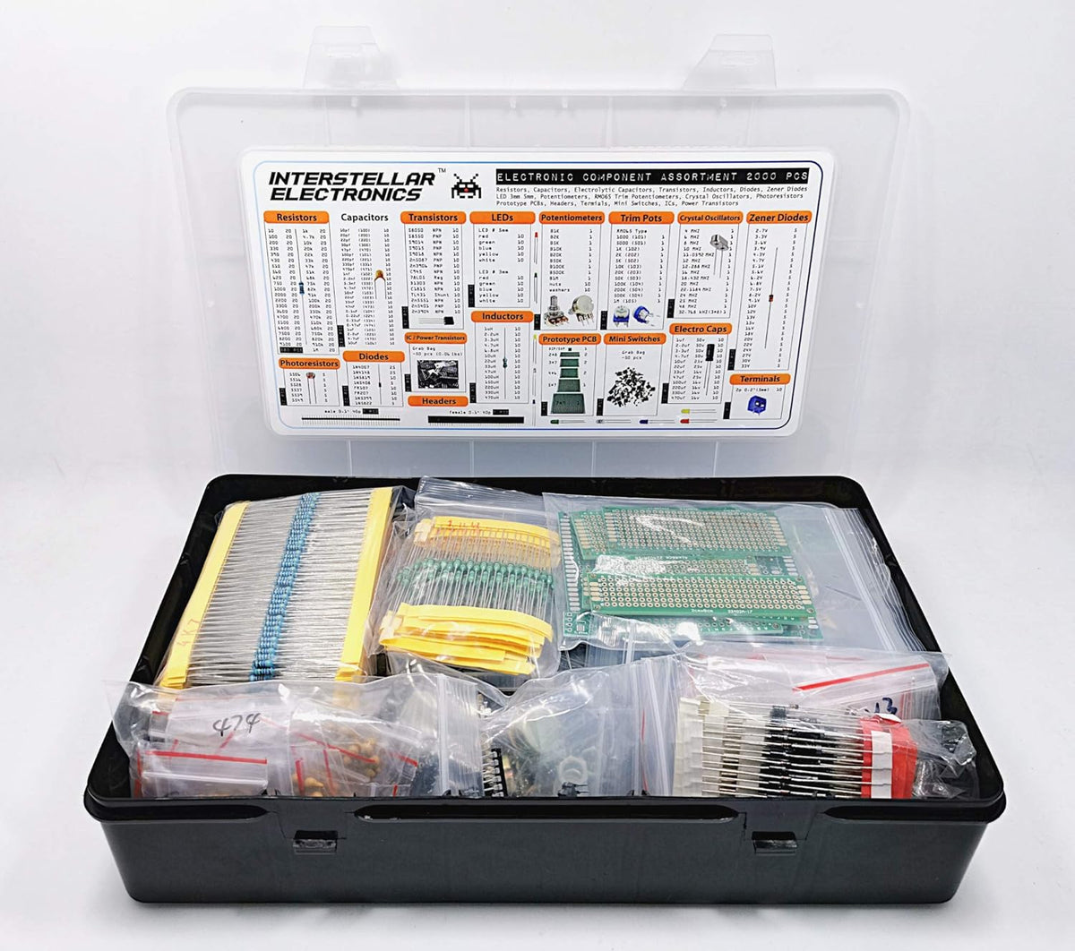 2200 pcs Electronic Component Assortment Z291549