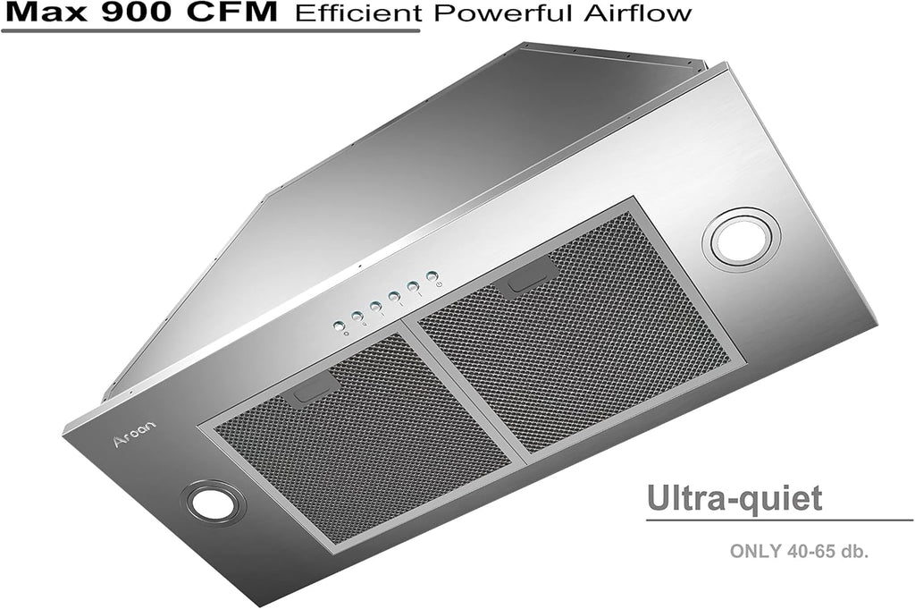 Stainless Steel 30 Built-in Range Hood Insert with 900 CFM U82445