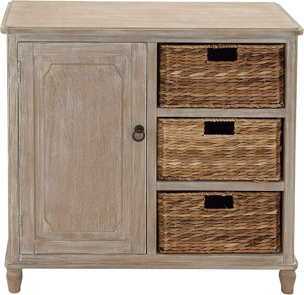Wood Basket Cabinet D658986