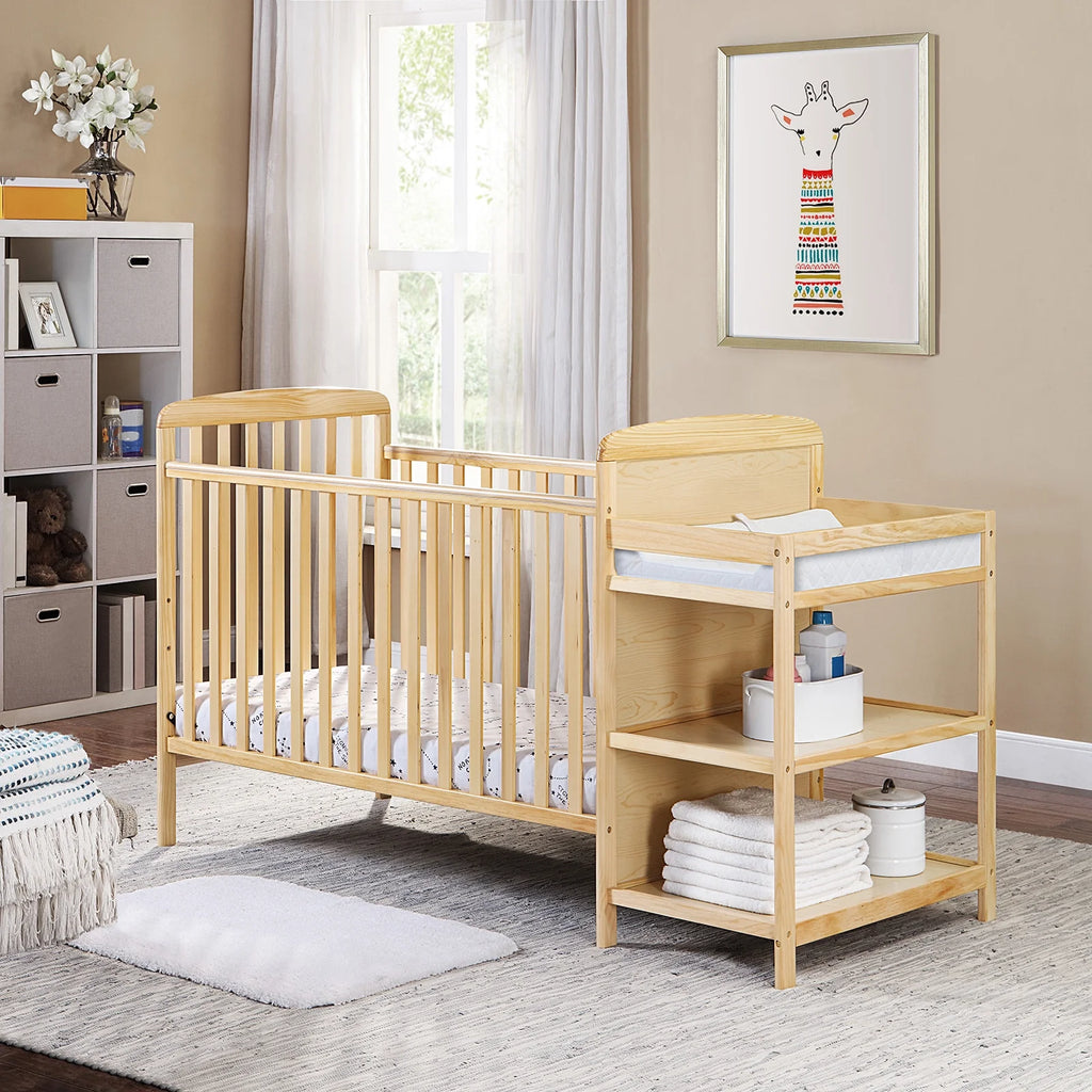 5 in 1 Convertible Crib with Changing Table W678462