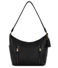 Black Leather Hobo Bag W584