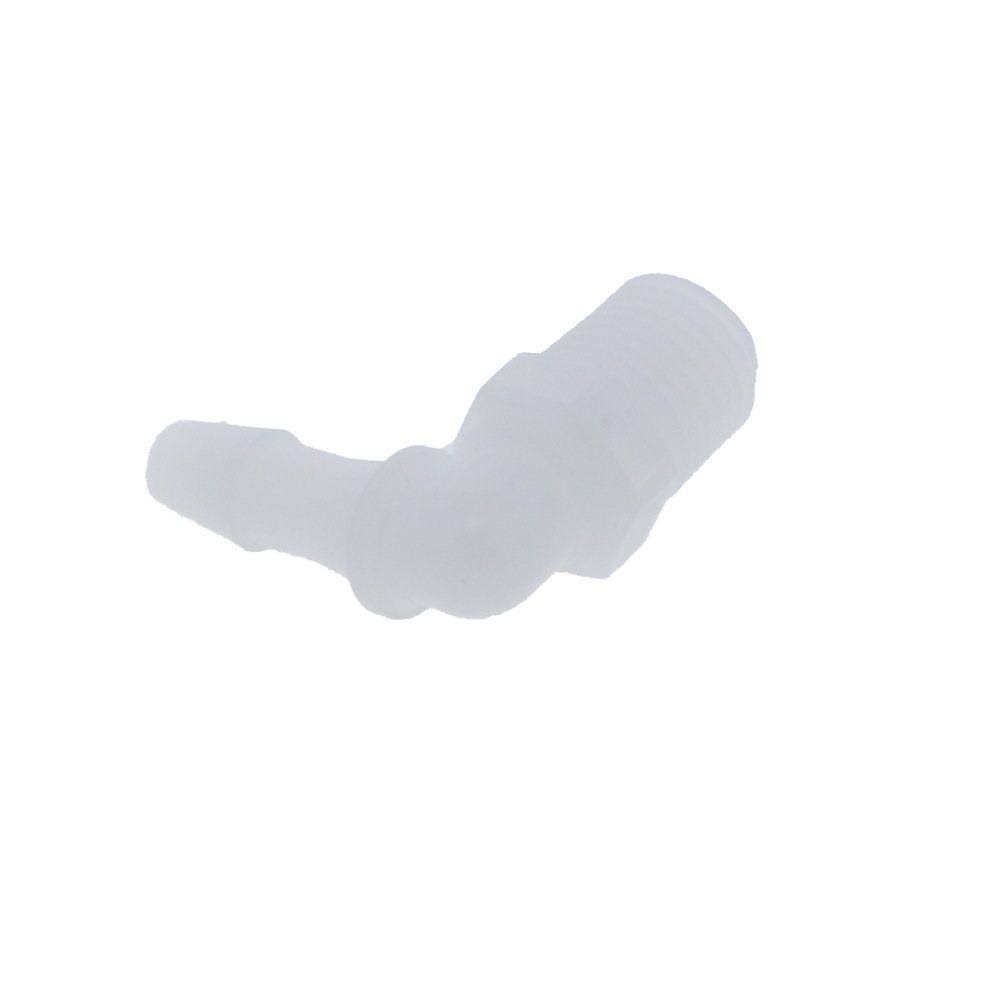 1/4 MPT to 1/4 ID Barb Thread to Tube Elbow Fitting, Bag of 100 M61091