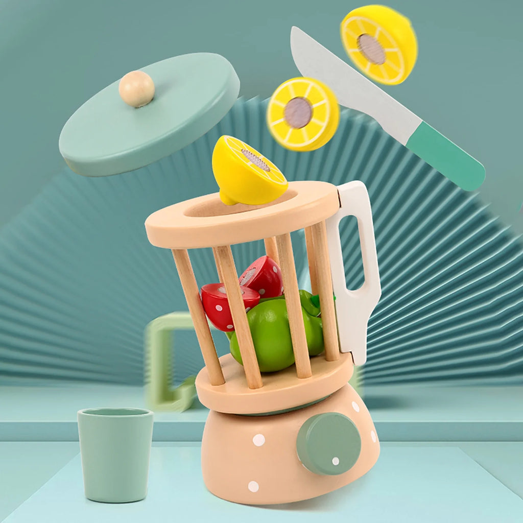 Montessori Wooden Toy Blender Juicer and Smoothie Maker V762813